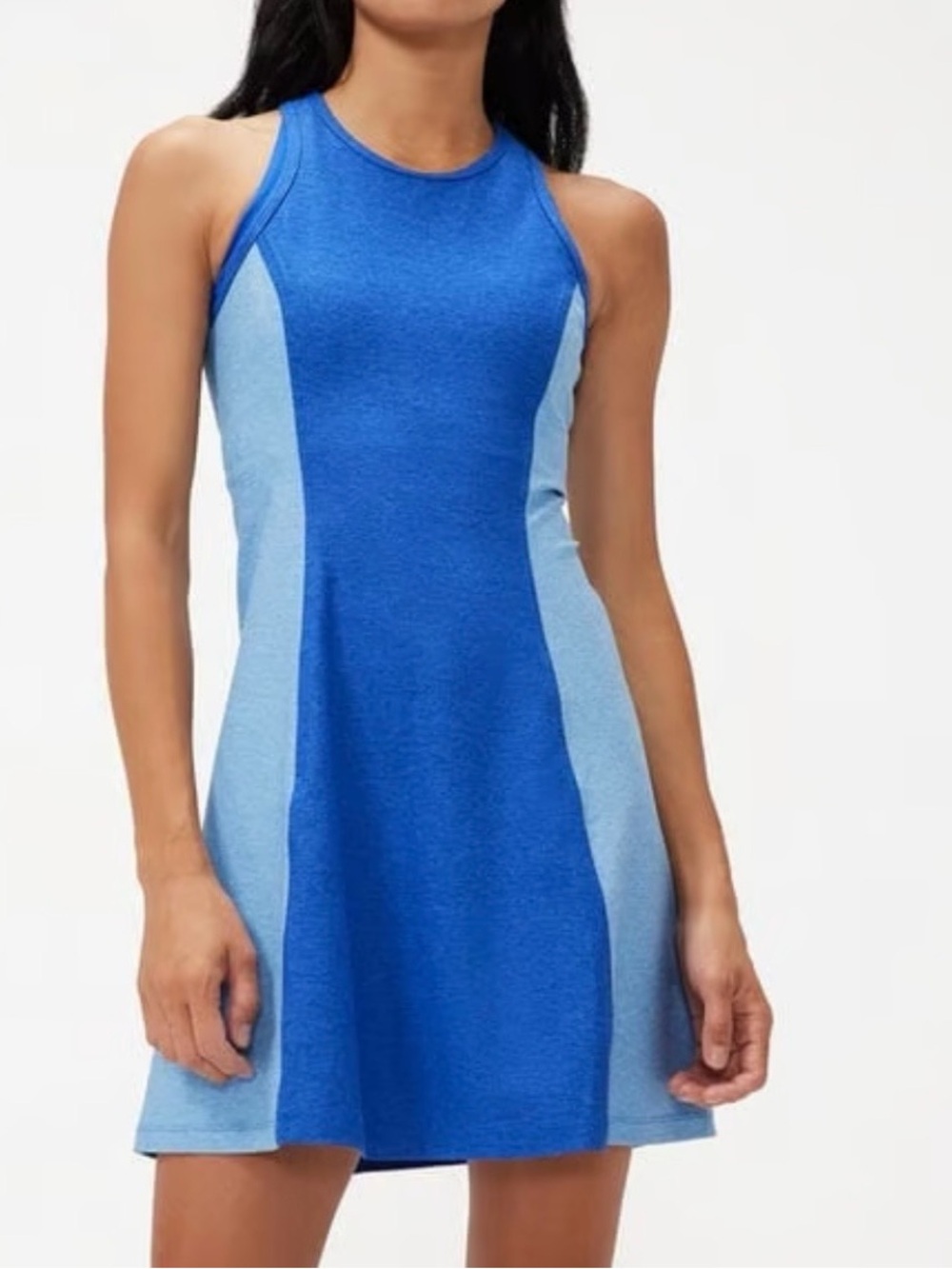 Outdoor Voices Athena Tennis Golf Blue Two-Tone Colorblock Mini Dress
